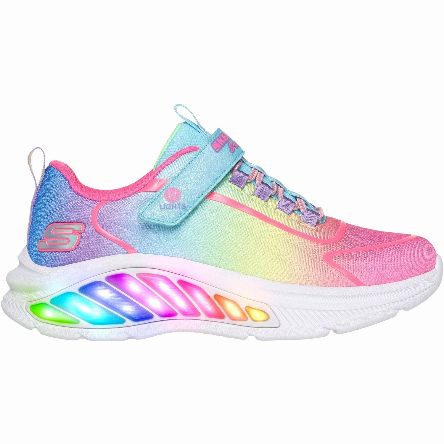 Flats Skechers Turquoise Rainbow Cruisers