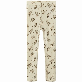 Fleece Lil'Atelier Sandshell Nimo Slim Leggings AOP Fashionable