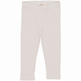 Fleece MarMar Wool Rib Pepple Leggings Pleat