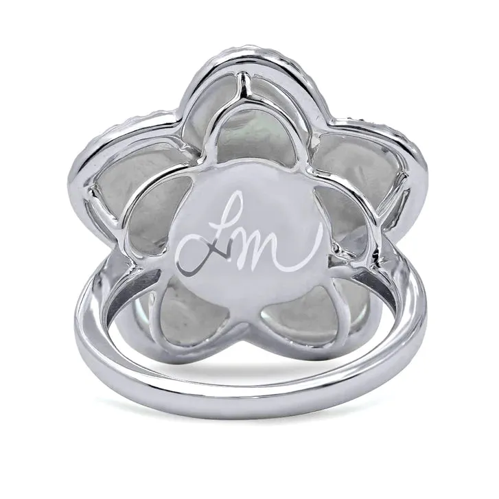 Flora Alexandrite and Mother of Pearl Ring