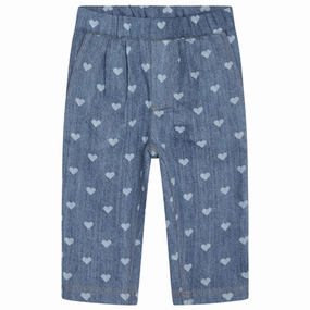 Flss Blue Denim/Hearts Lollo Pants Impeccable Zipper