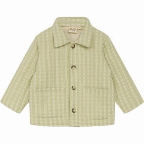 Flss Stella Jacket Lime Gingham Pattern Crafted