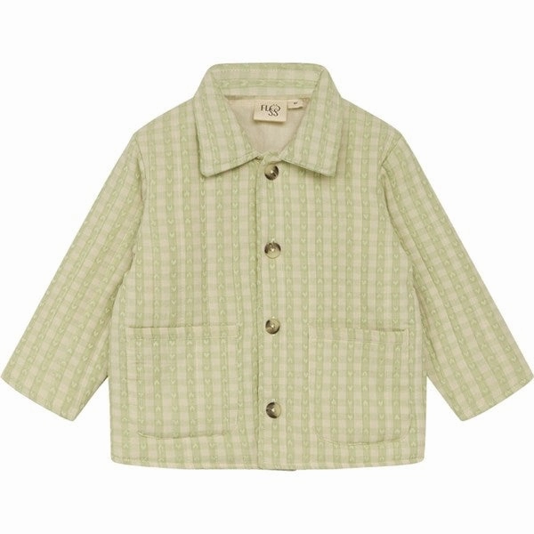 Flss Stella Jacket Lime Gingham Pattern Crafted