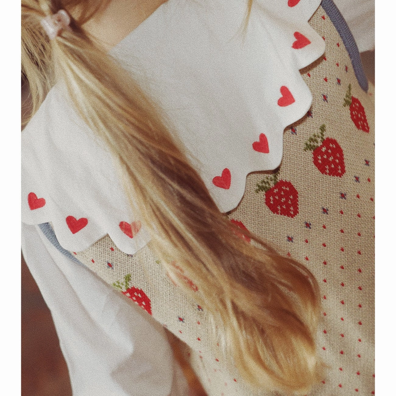 Flss White/Ruby Red Ever Blouse Cotton