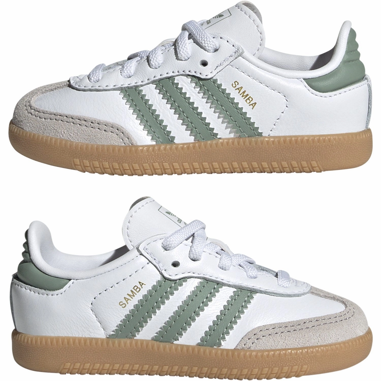 Formal shoes adidas Originals Ftwr White/Silver Green/Gum 3 Samba Og El I Sneakers