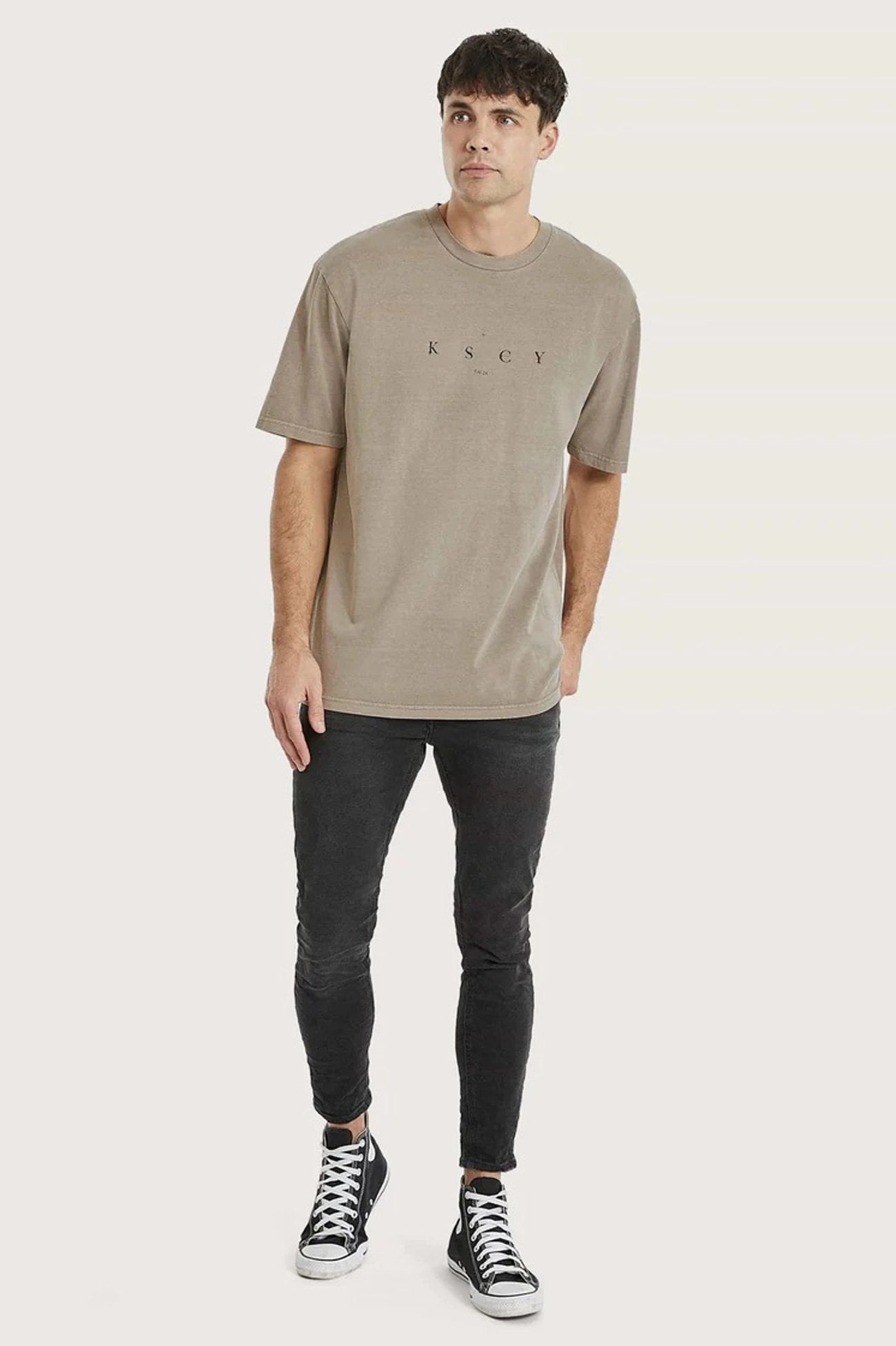 Foxboro Tee Pigment Driftwood sale live