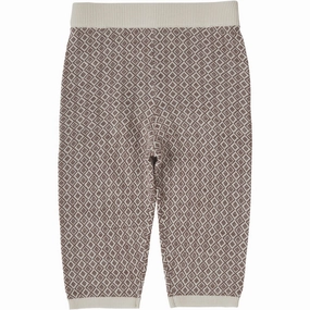 FUB Ecru/Clay Baby Jaquard Pants Iconic Exceptional