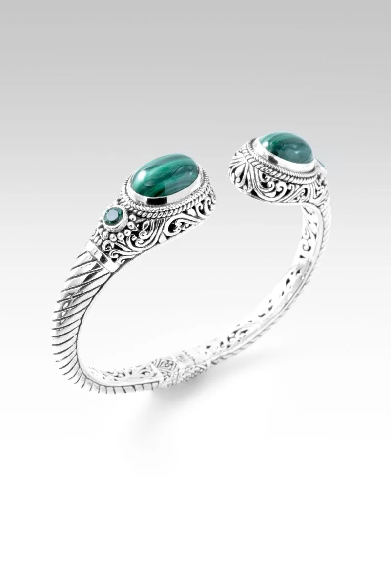Fullness of Joy Tip-to-Tip Bracelet? in Malachite & Bali Hai? Mystic Topaz