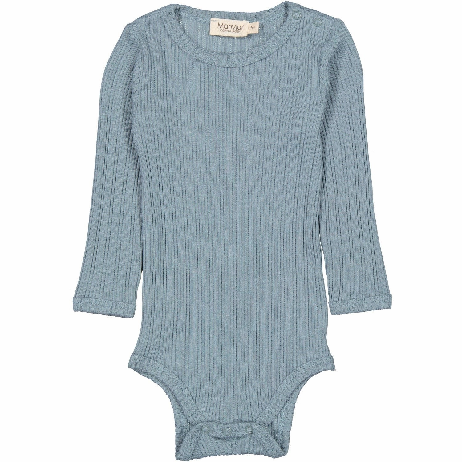Functional MarMar Modal Pointelle Rib Blue Dove Benedicte Body Artisanal