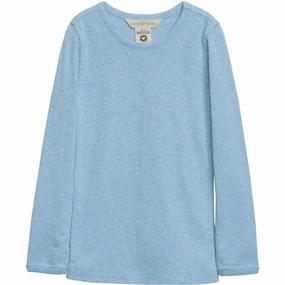 Futuristic Serendipity Aqua Slim Rib Blouse Enchanting