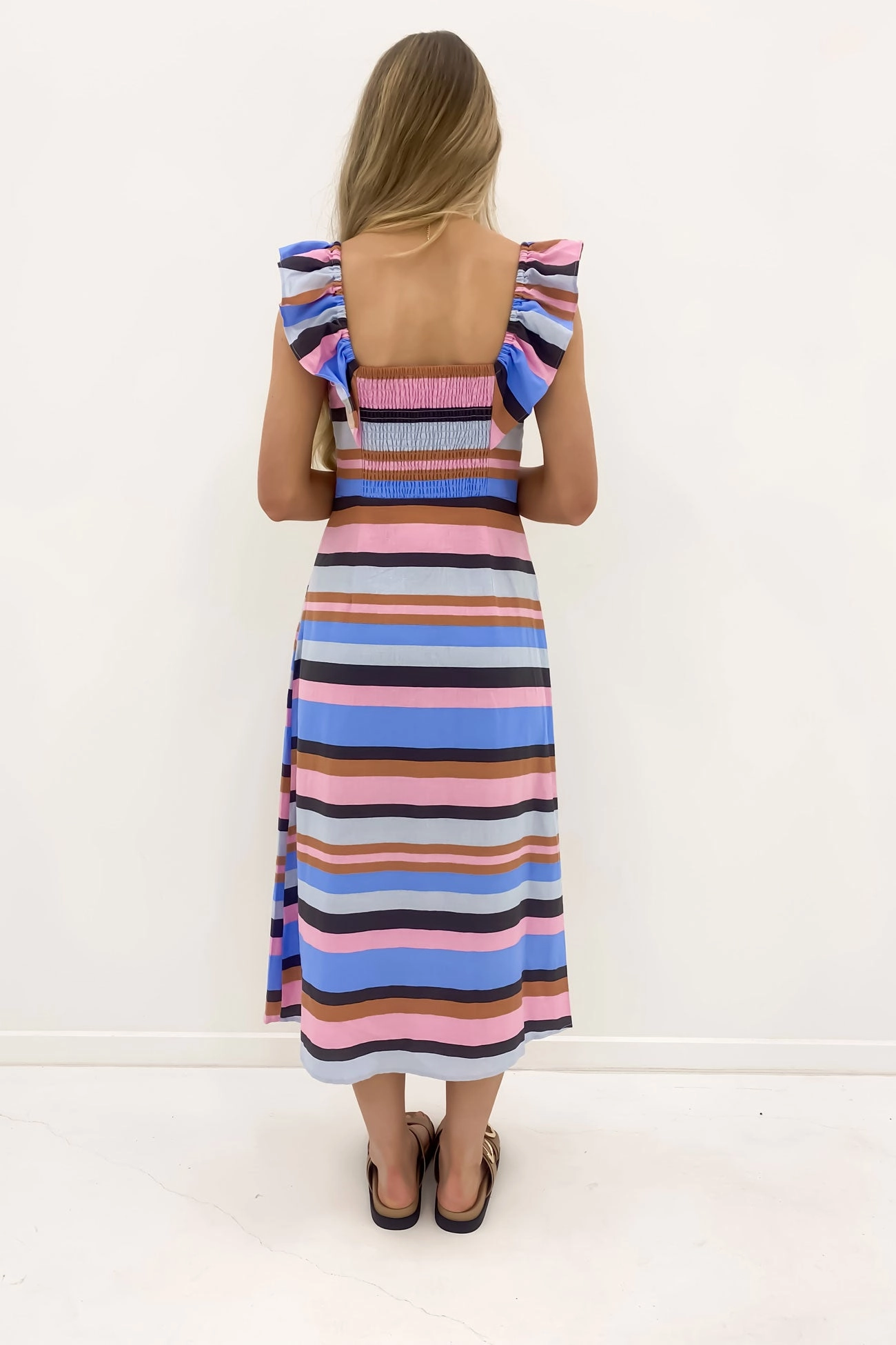 Gazelle Stripe Dress Multi Stripe sale t shirts