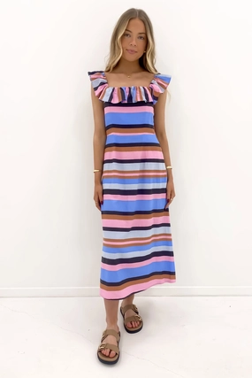Gazelle Stripe Dress Multi Stripe sale t shirts xbox sale