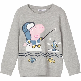 Gem Name It Grey Melange Colbie Peppa Pig Regular Sweatshirt Durable
