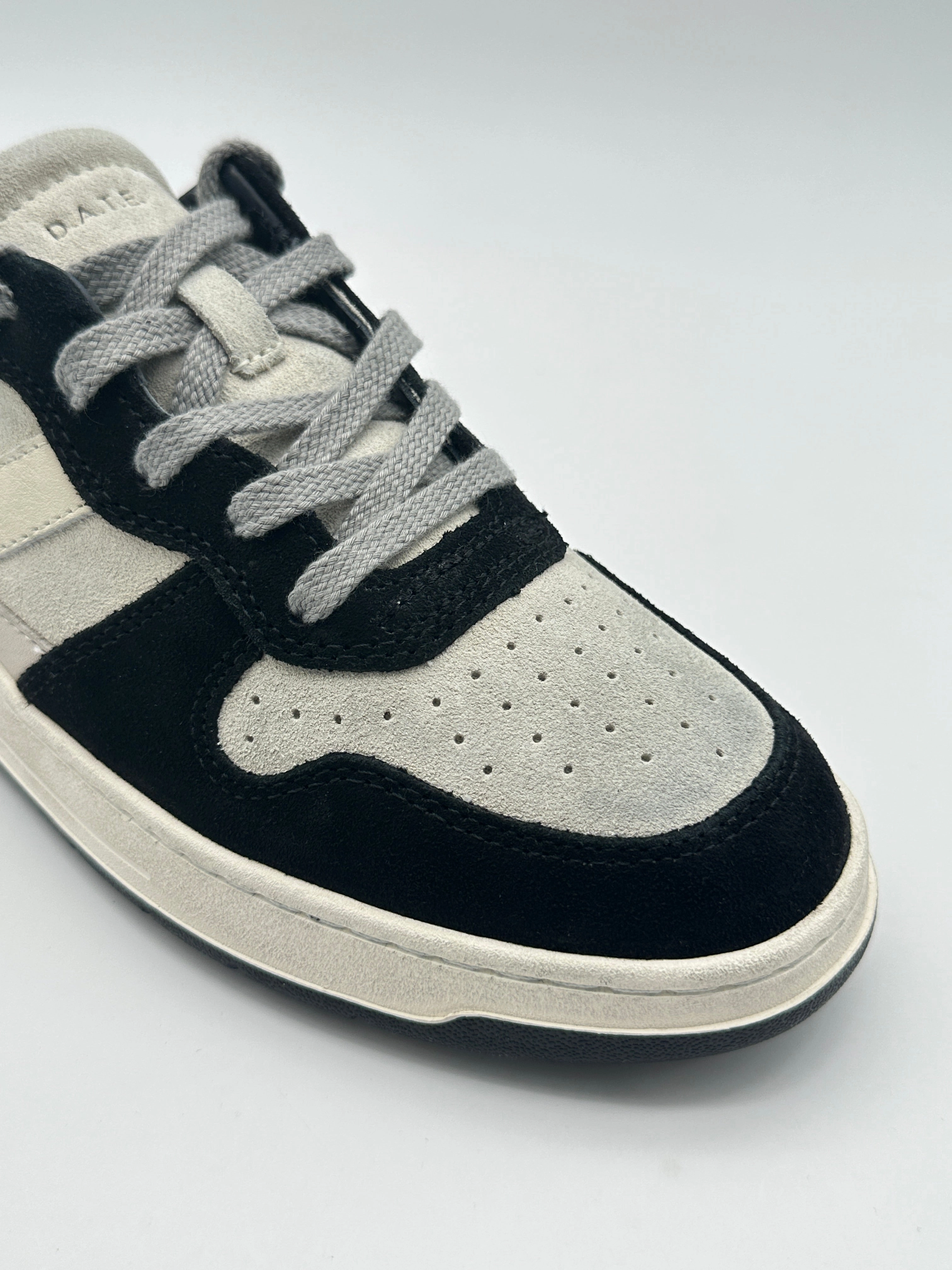 glitzindia new arrivals Sneakers Court 2.0 Powder Beige Black In Pelle Scamosciata new eid collection for women