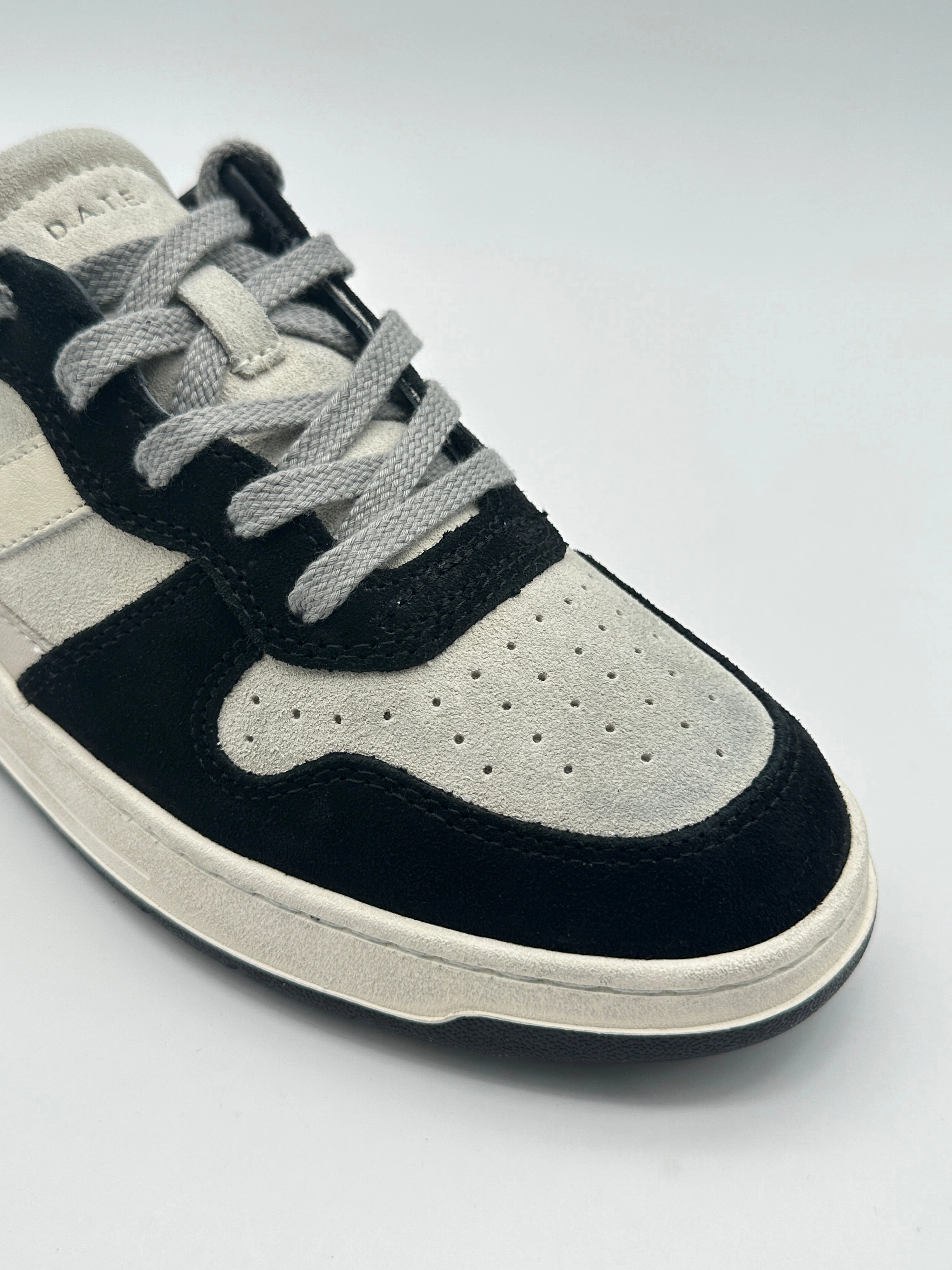 glitzindia new arrivals Sneakers Court 2.0 Powder Beige Black In Pelle Scamosciata new eid collection for women
