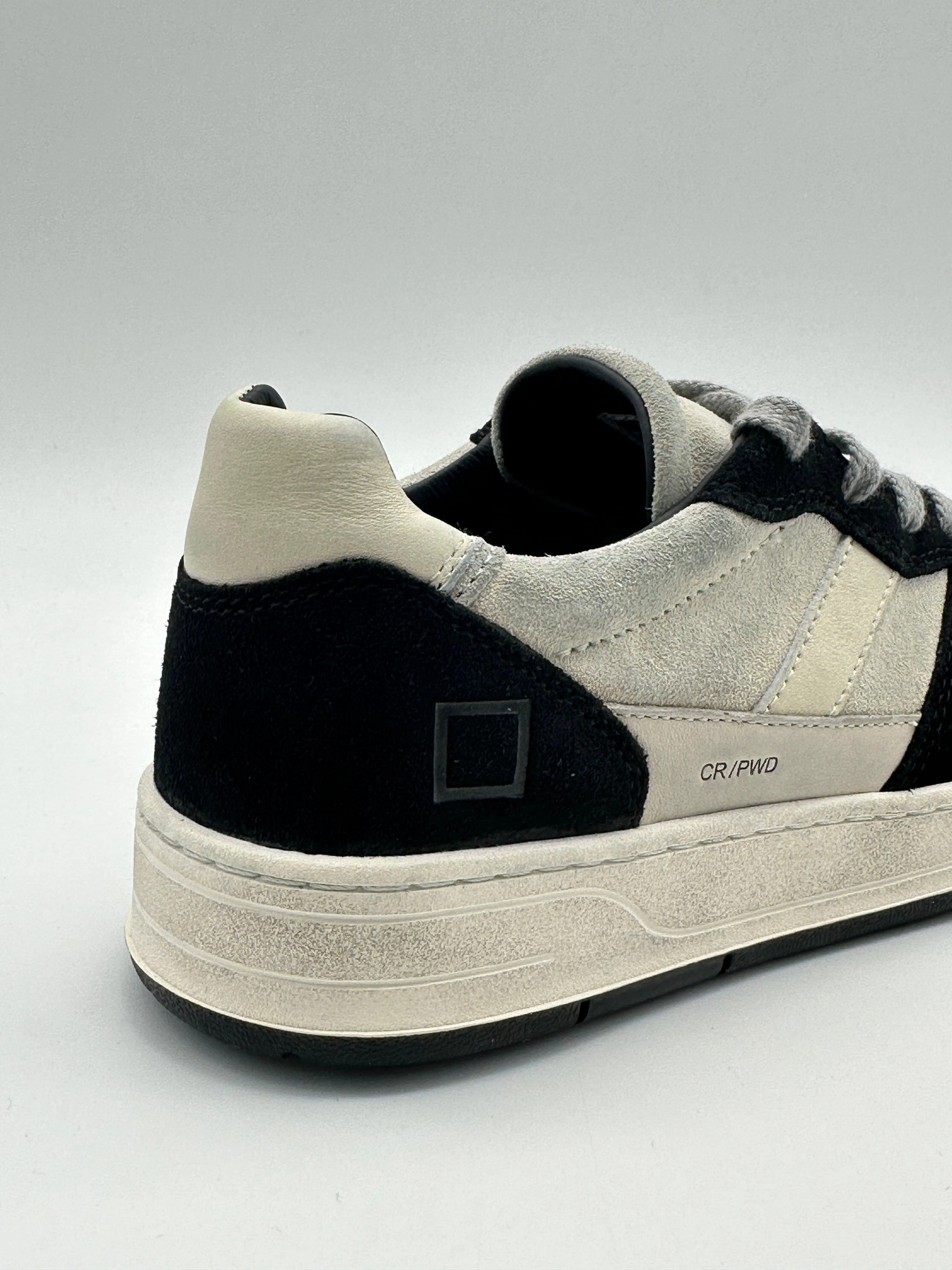 glitzindia new arrivals Sneakers Court 2.0 Powder Beige Black In Pelle Scamosciata new eid collection for women