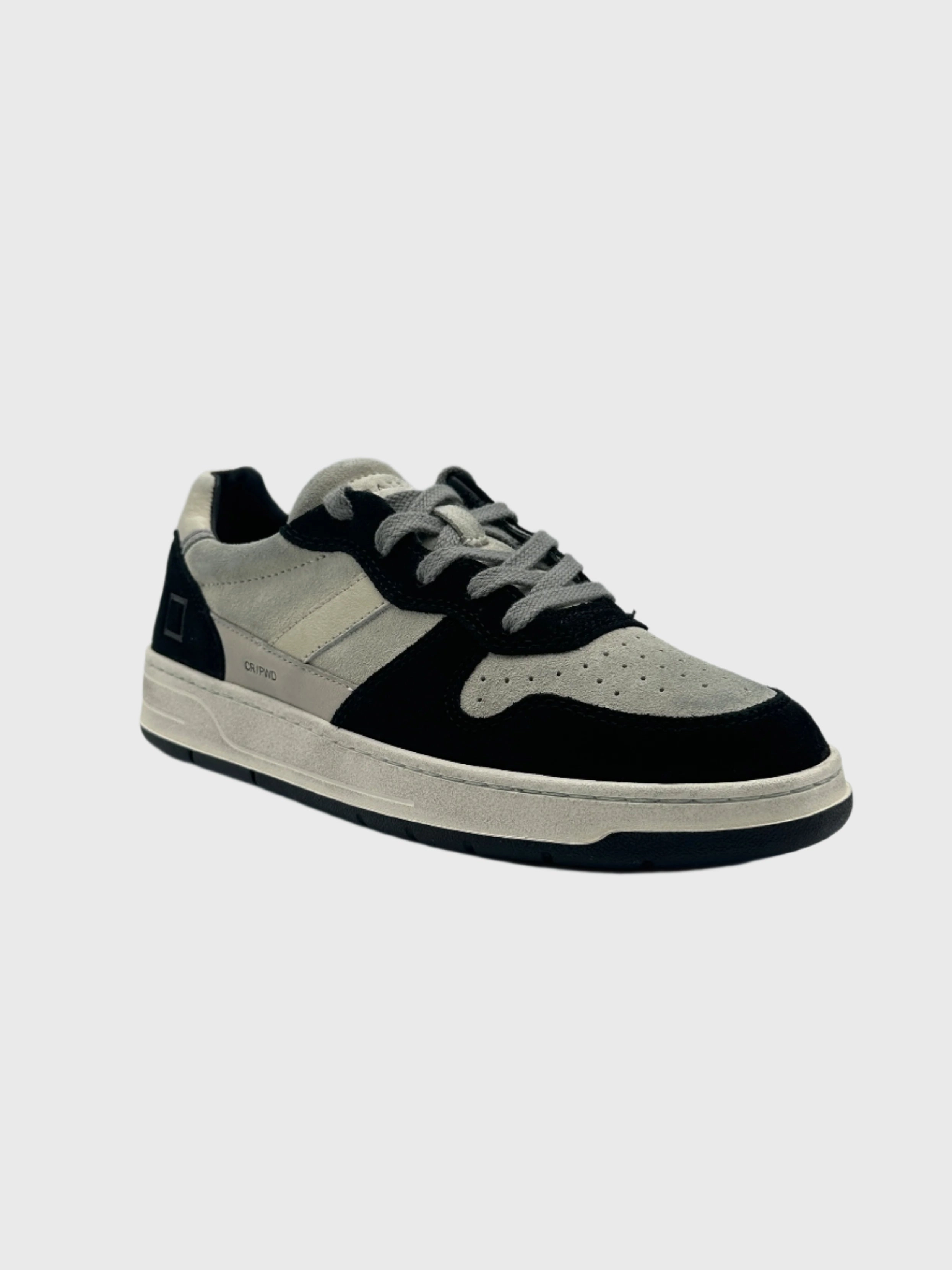 glitzindia new arrivals Sneakers Court 2.0 Powder Beige Black In Pelle Scamosciata new eid collection for women