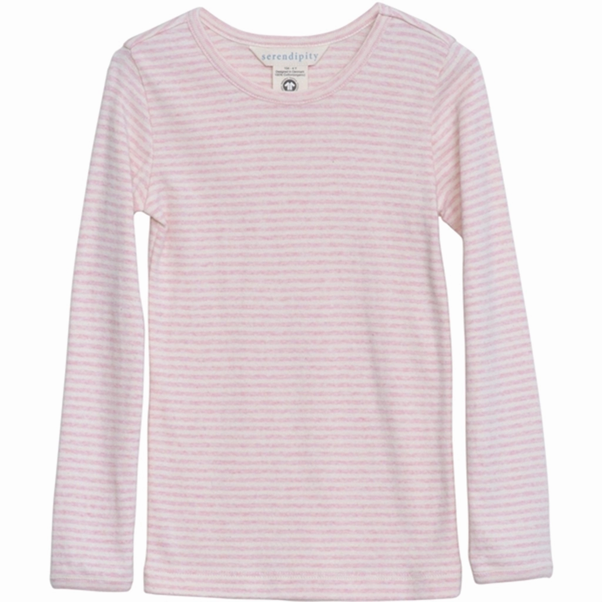 Global Serendipity Rosebud/Offwhite Slim Blouse Stripe Sought-after