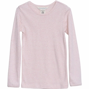 Global Serendipity Rosebud/Offwhite Slim Blouse Stripe Sought-after