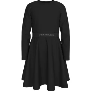 Grandiose Calvin Klein Ck Black LAndo Tape Punto Dress Regal