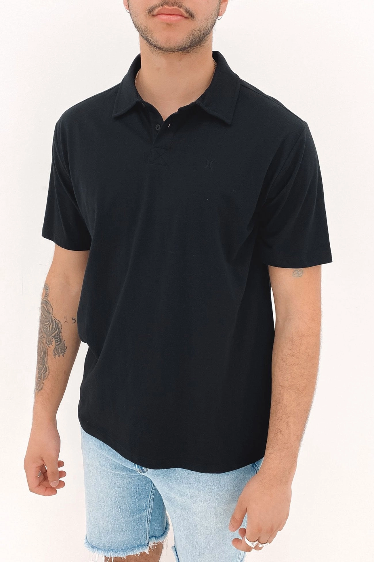 H20-Dri Ace Polo Short Sleeve Shirt Black sale laptops