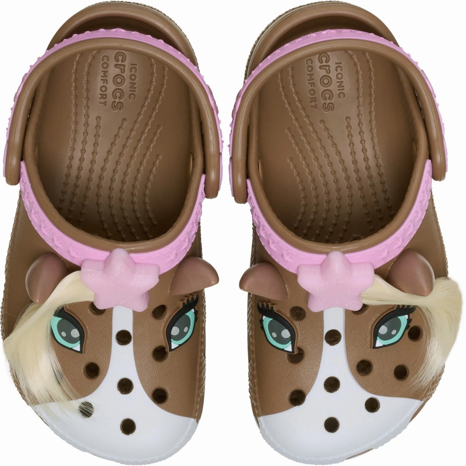 Heels Crocs Milk Chocolate Classic IAM Horse Clog