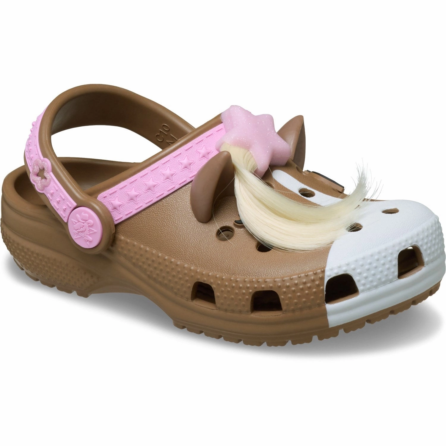 Heels Crocs Milk Chocolate Classic IAM Horse Clog