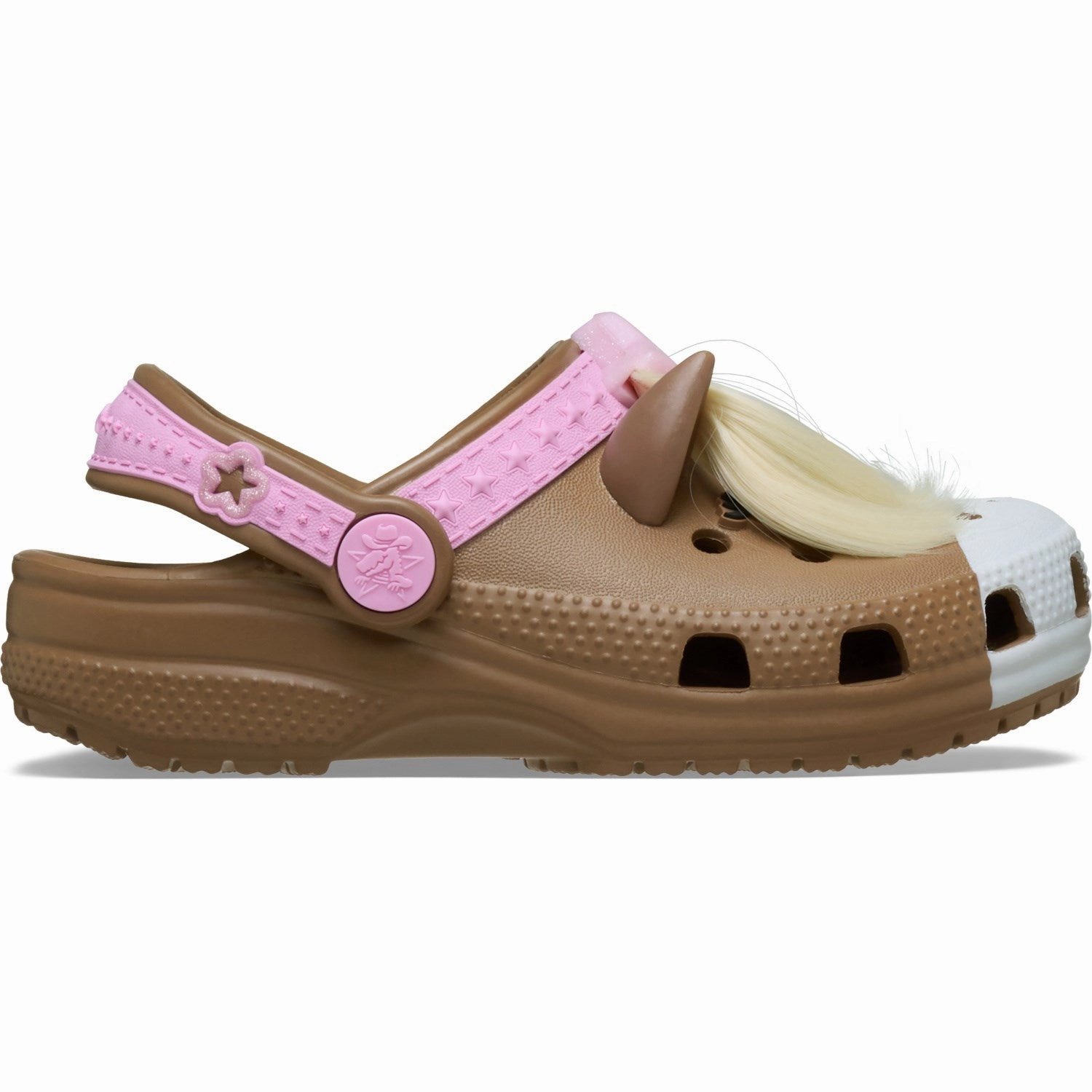 Heels Crocs Milk Chocolate Classic IAM Horse Clog