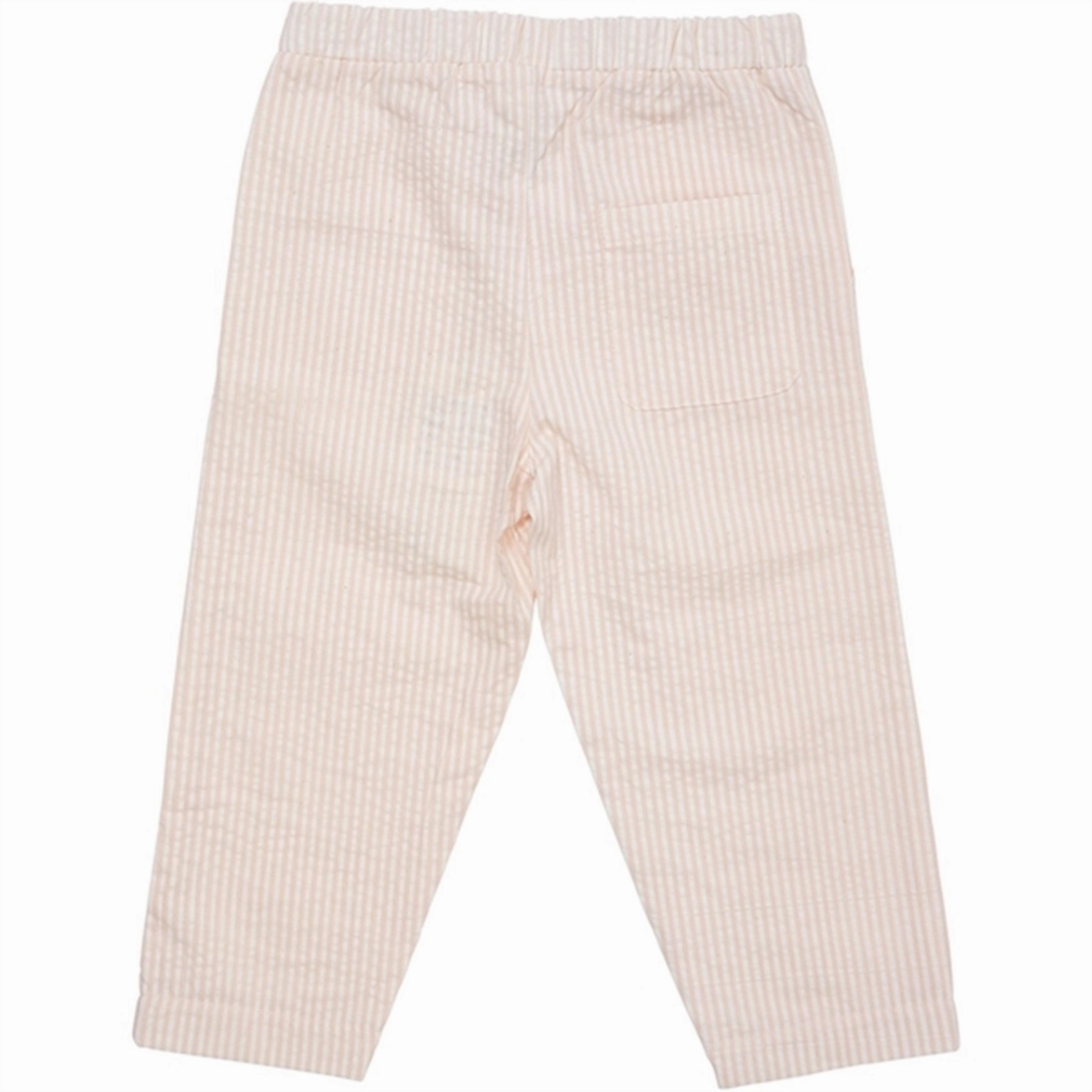 Hem Copenhagen Colors Dusty Rose W Cream Stripe Seersucker Pants