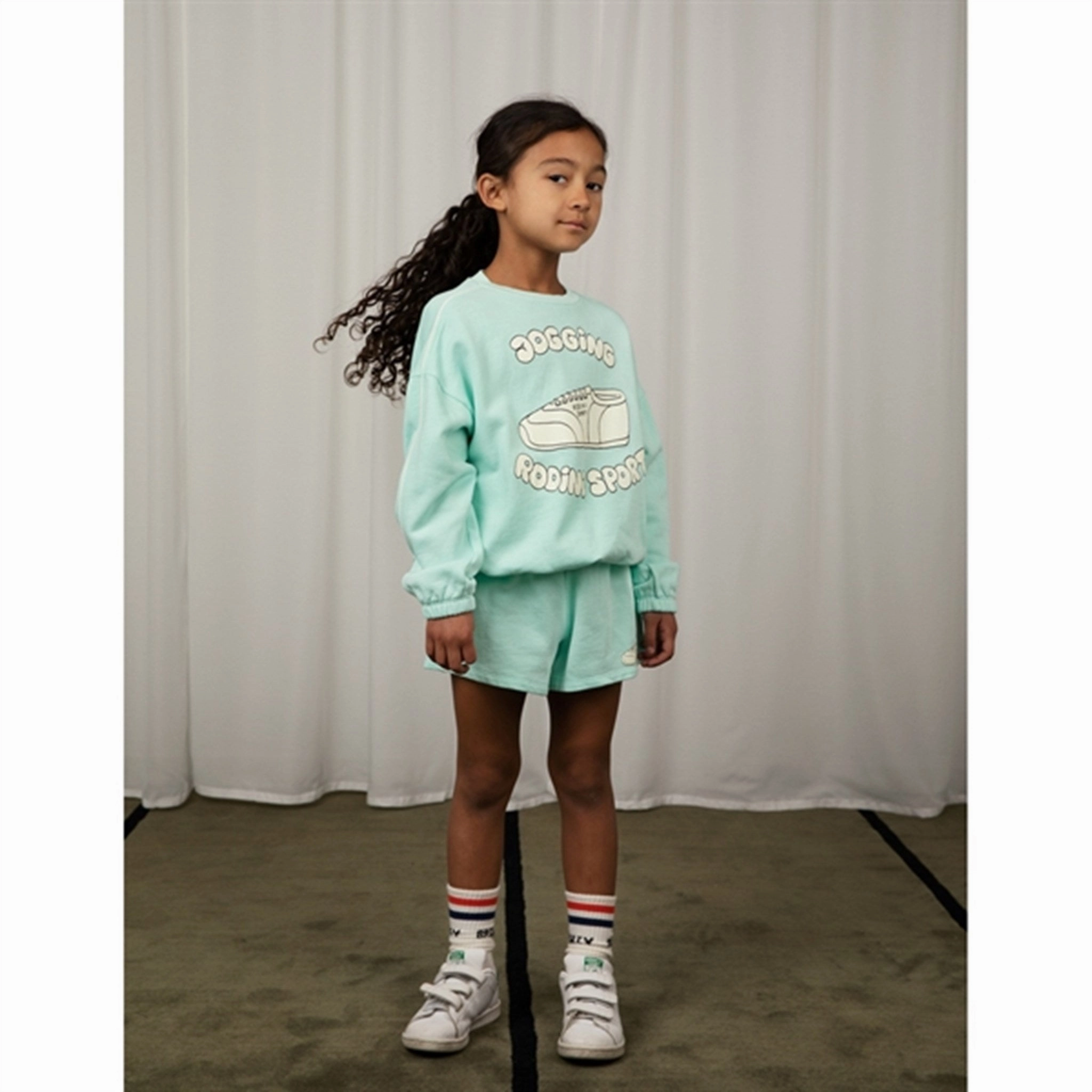 Hem Mini Rodini Green Jogging Sp Sweatshorts