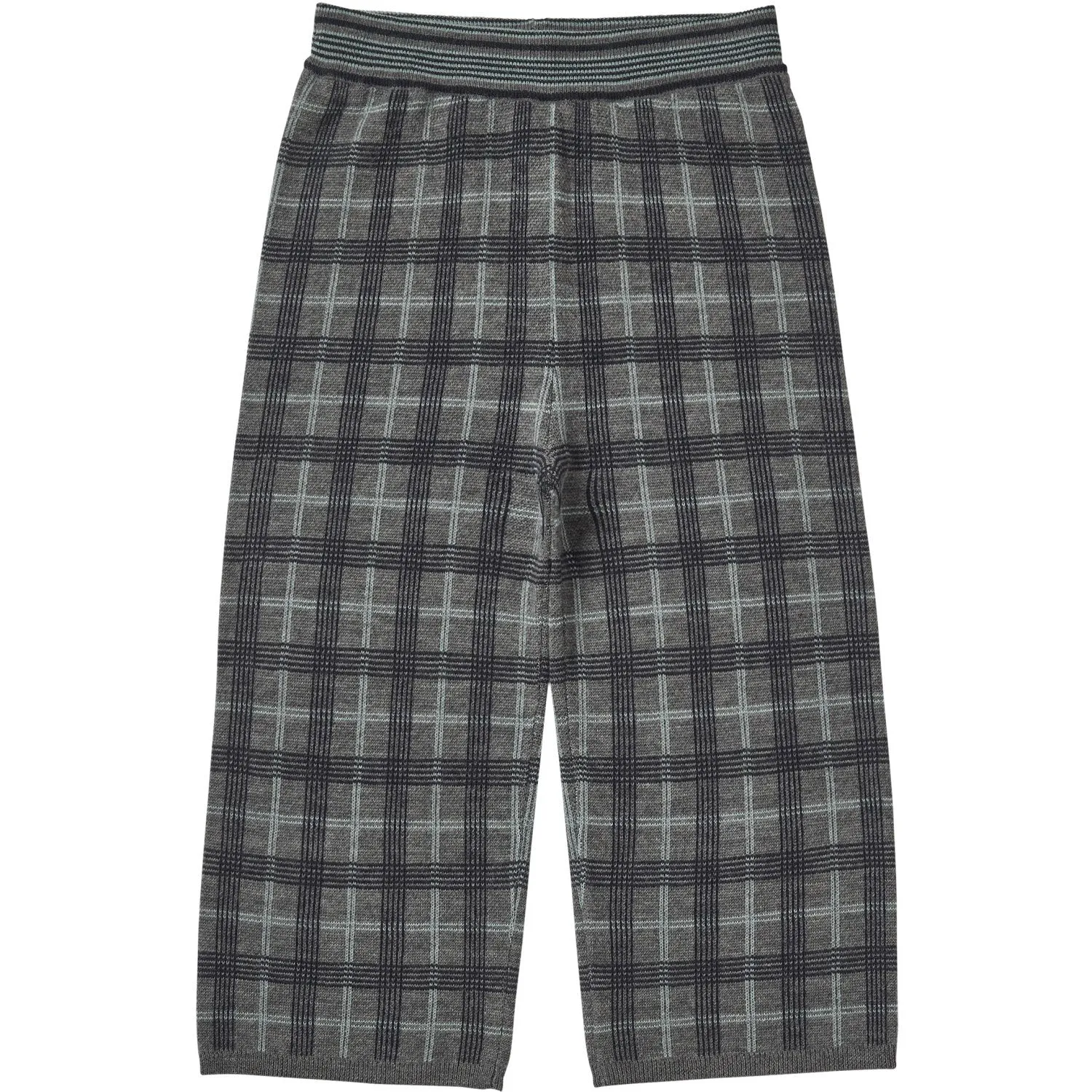 High-quality FUB Grey Melange Check Pants Iconic