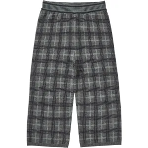 High-quality FUB Grey Melange Check Pants Iconic