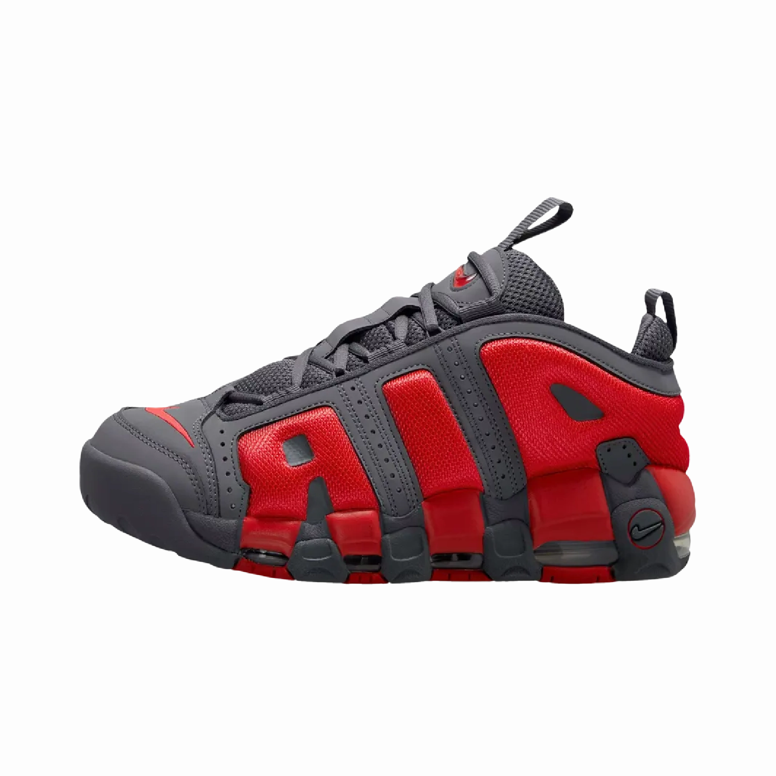 High-end fashion Nike Air More Uptempo Low Dark Grey Light Crimson Timeless design