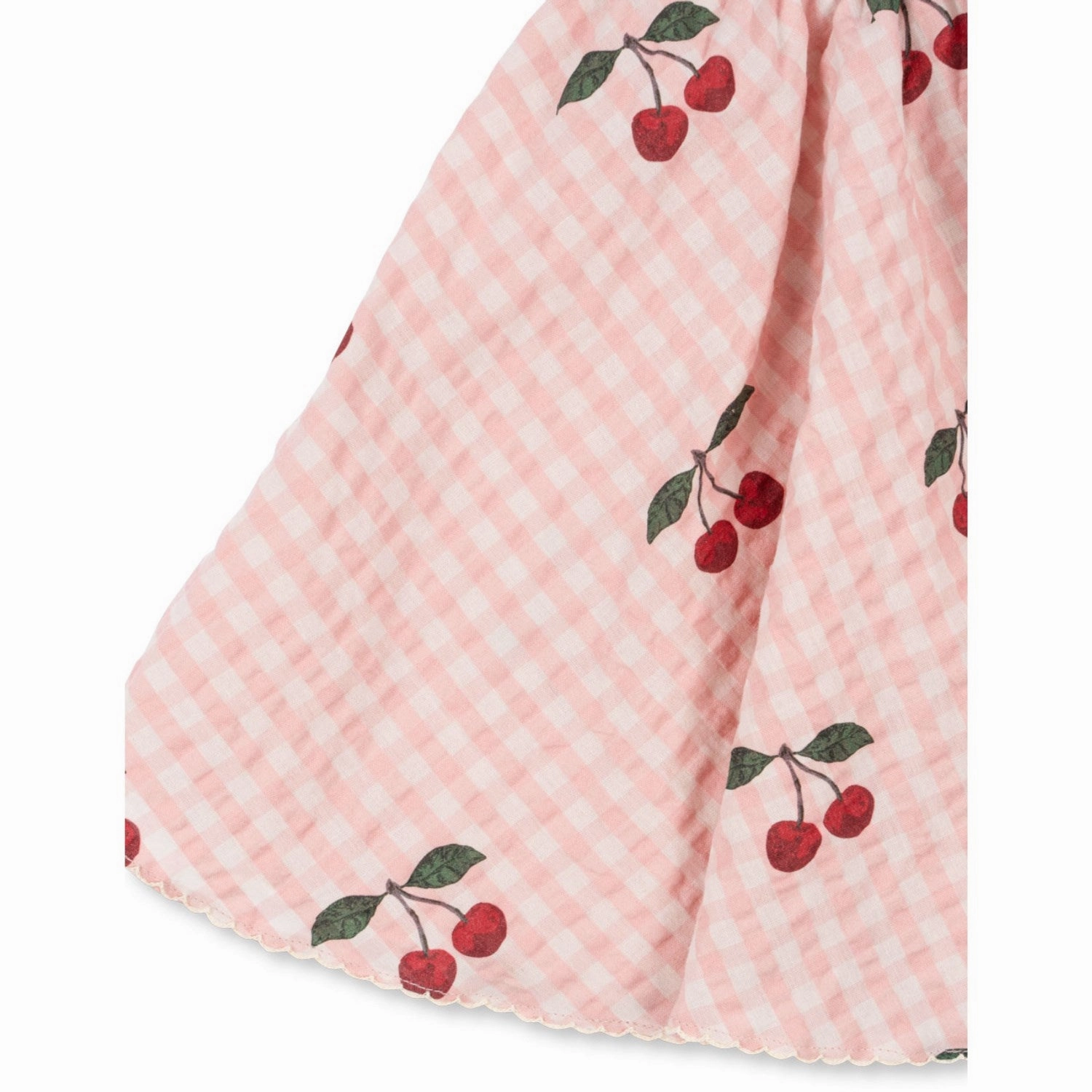 High-quality Konges Sljd Cherry Check Kim Skirt Gots