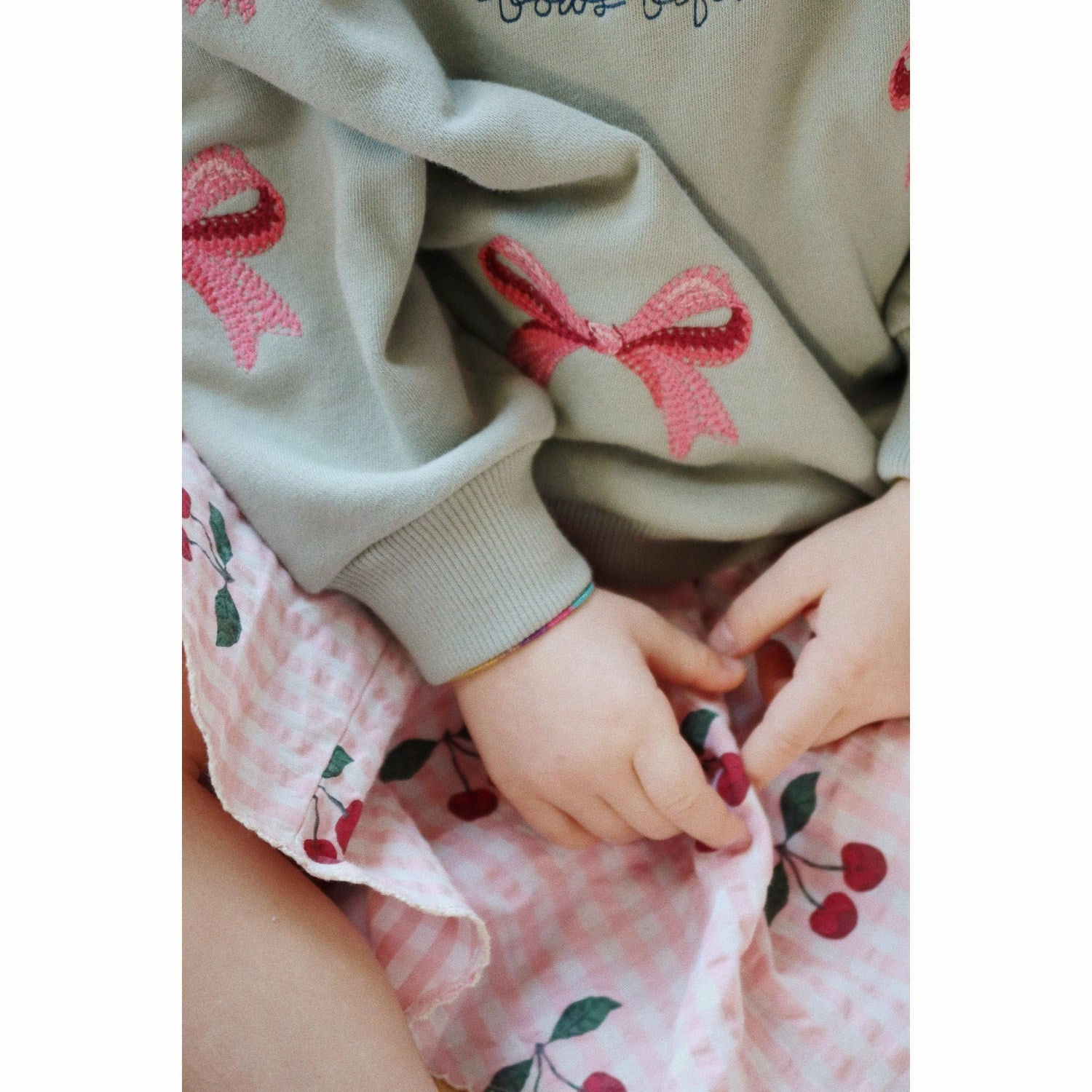 High-quality Konges Sljd Cherry Check Kim Skirt Gots