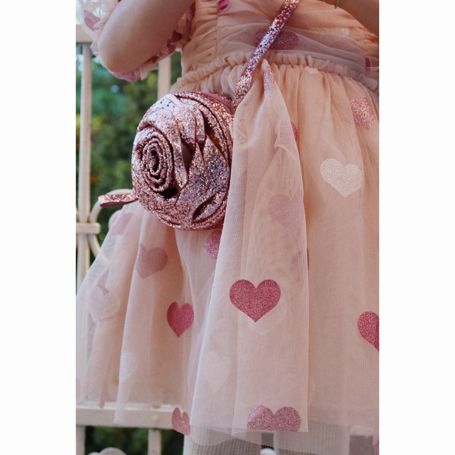 High-quality Konges Sljd Heart Rose Glitter Tullie Dress