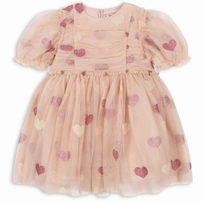 High-quality Konges Sljd Heart Rose Glitter Tullie Dress Refined
