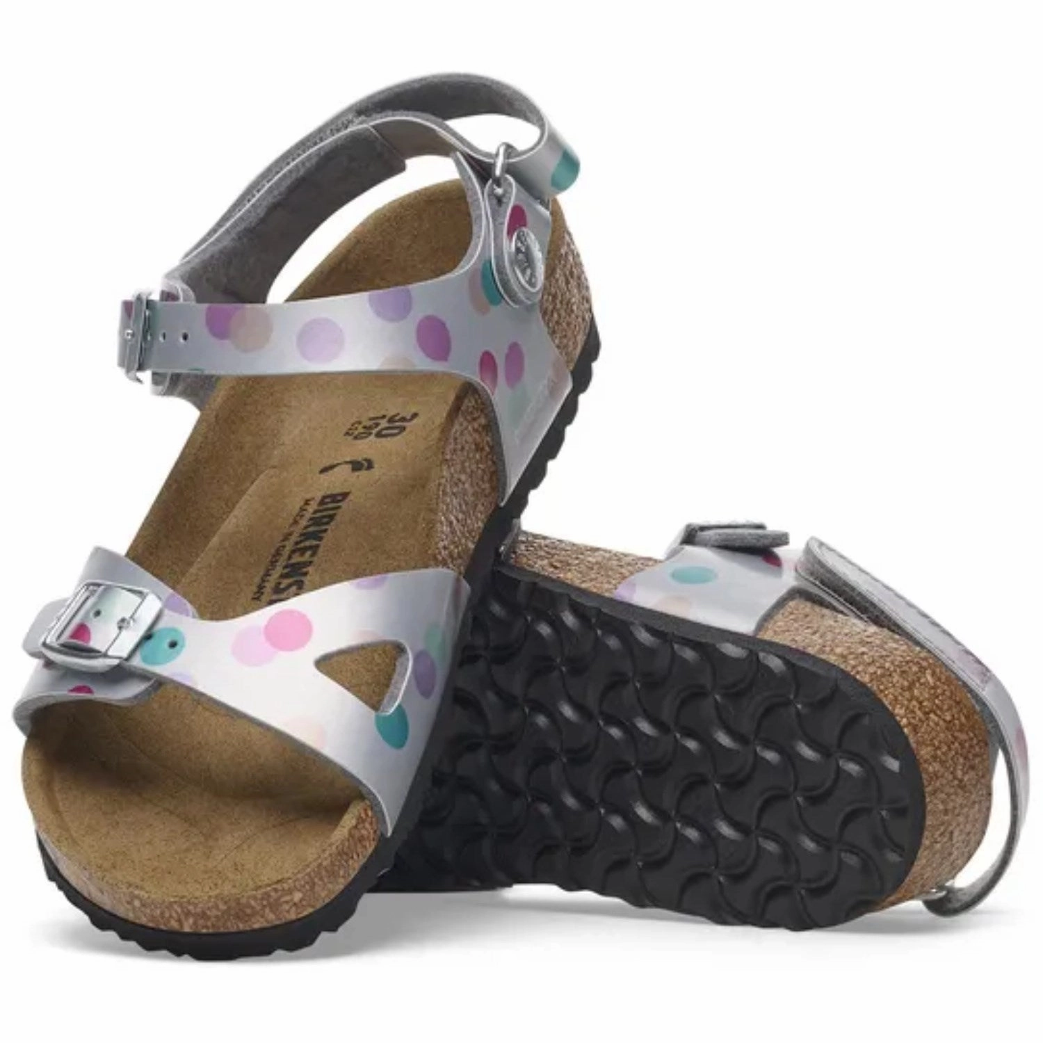 High-top shoes Birkenstock Rio AS Kids BF Elec. Metallic SilverDots