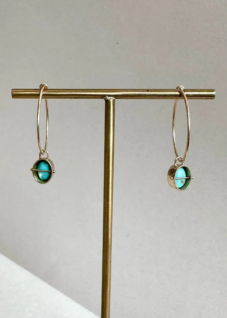 Hilary Finck Designs | Captured Carico Turquoise Earring Charms