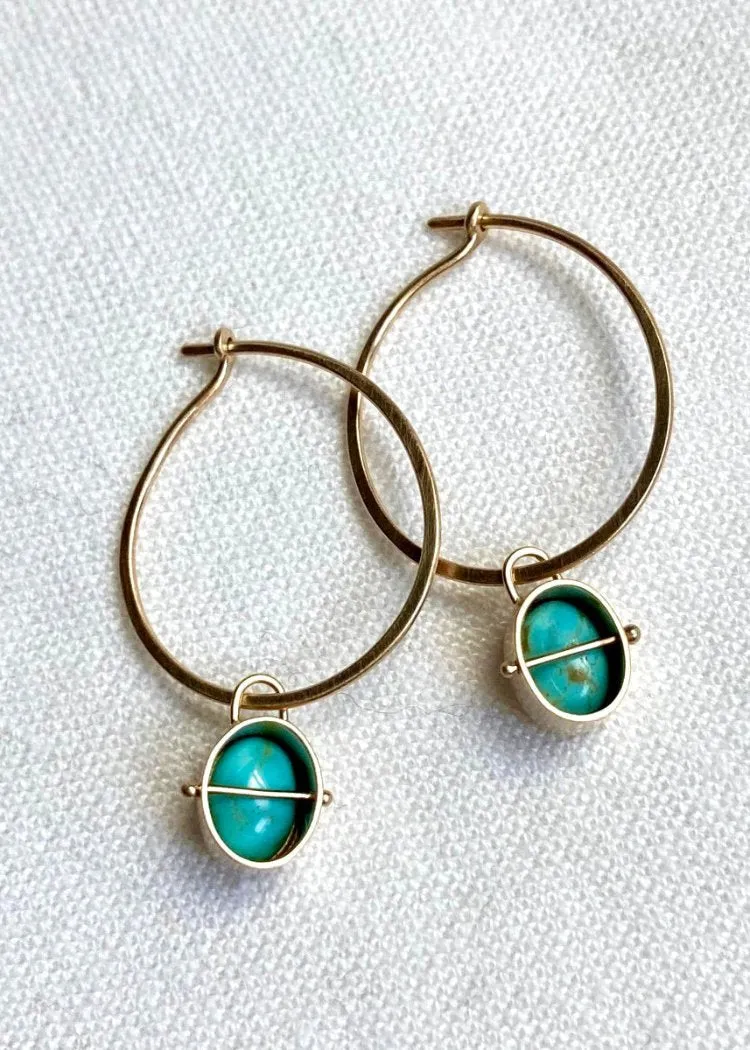 Hilary Finck Designs | Captured Carico Turquoise Earring Charms