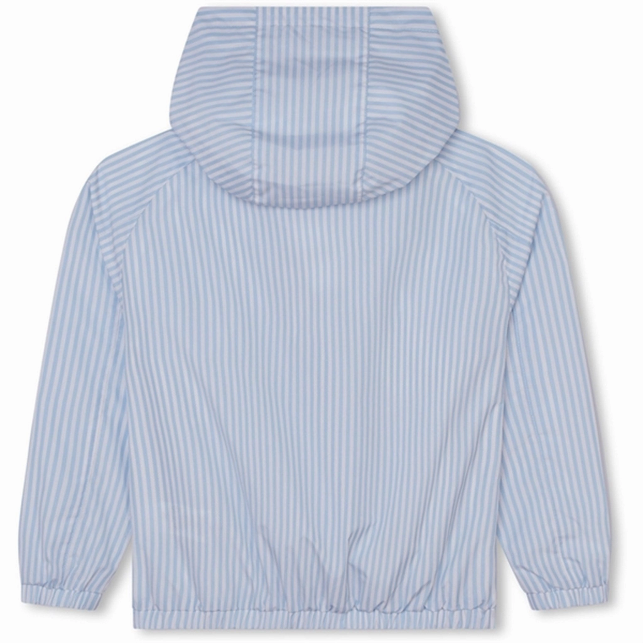 Hugo Boss Pale Blue Hooded Jacket Polyester