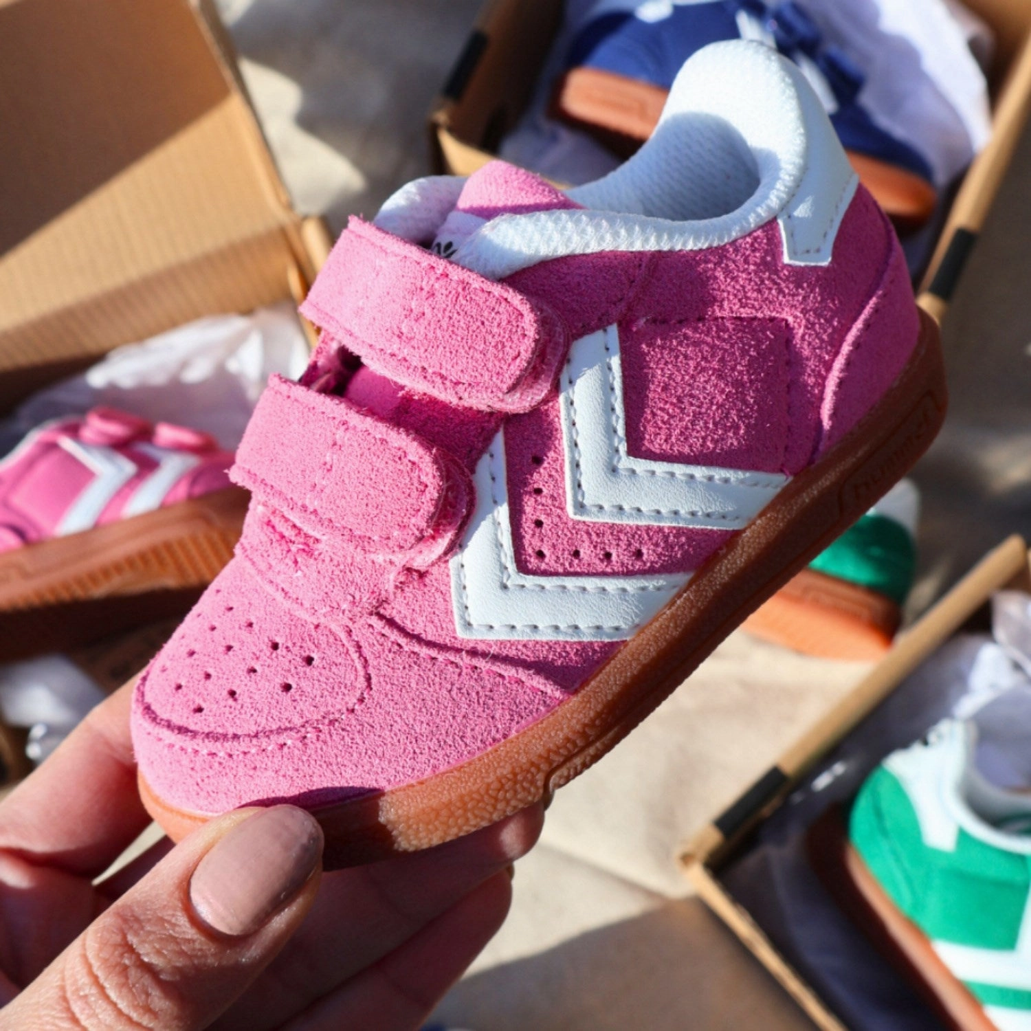 Hummel Prism Pink Victory Suede Ii Infant Sneakers Arch support