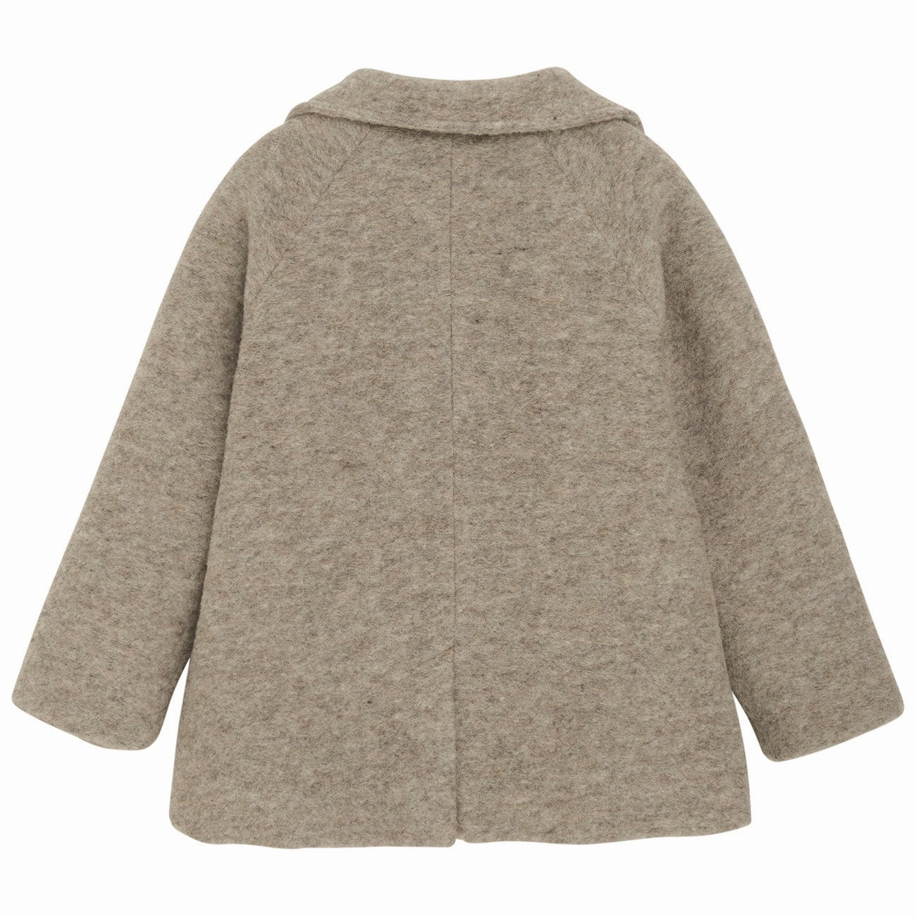 Huttelihut Camel Melange Coat Wool W. Lining Soft