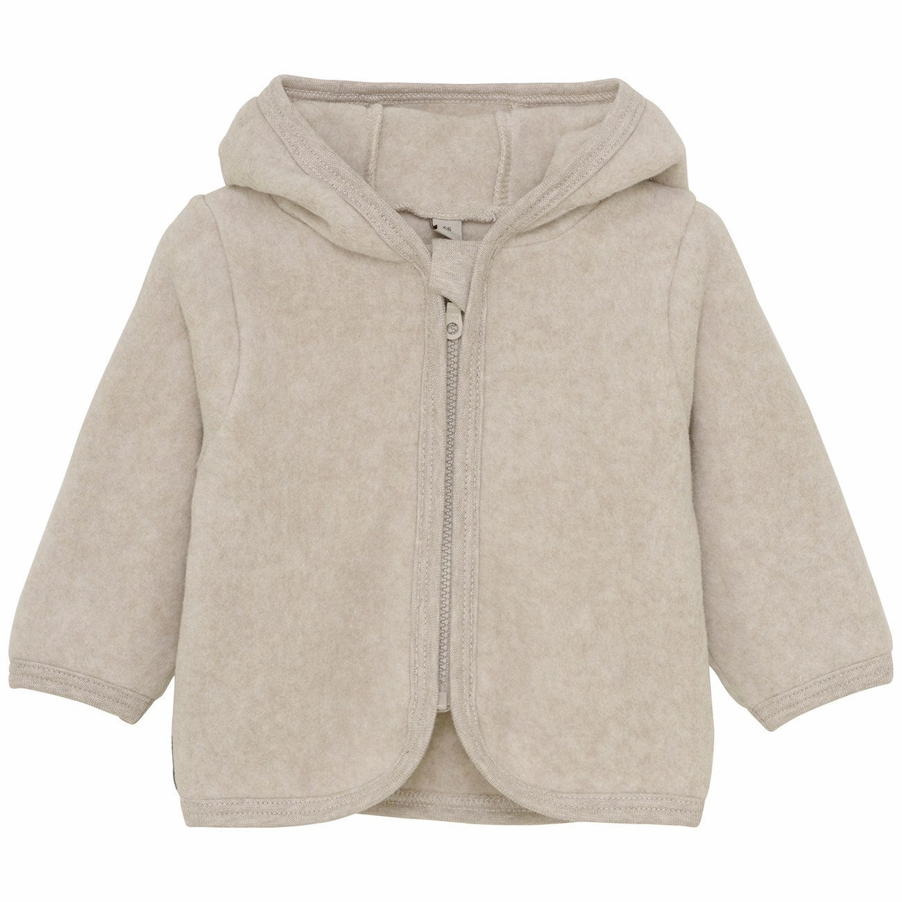 Huttelihut Camel Melange Jacket Ears Cotton Fleece Design Cozy