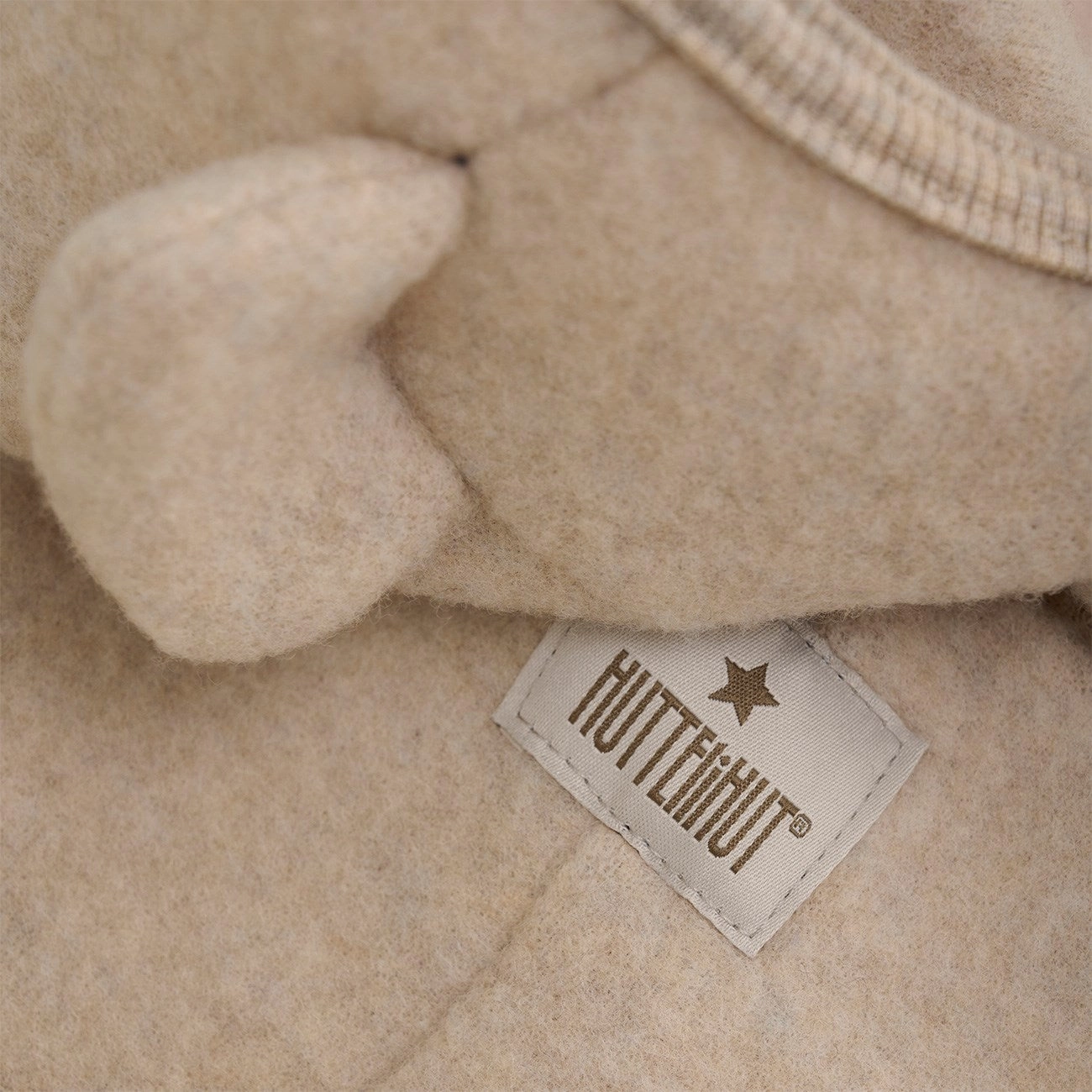 Huttelihut Camel Melange Pram Suit Ears Wool Fleece (M) Minimalist