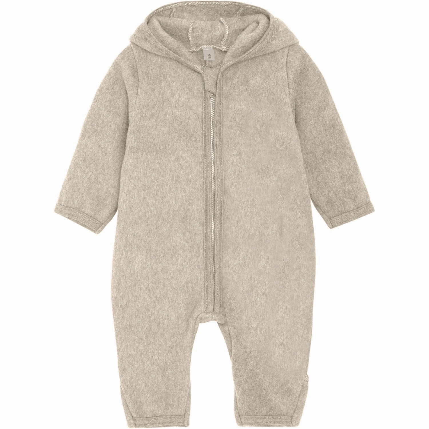 Huttelihut Camel Melange Pram Suit Wool W. Lining Breathable Knit