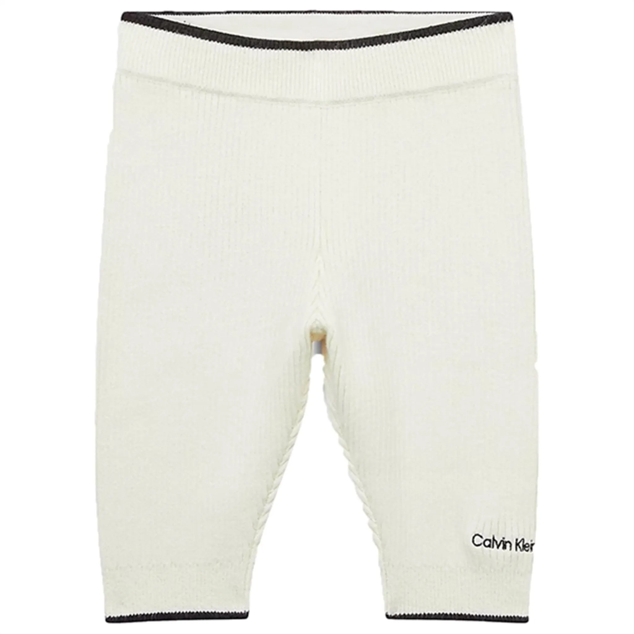 Iconic Calvin Klein Contrast Knitted Sweatpants Ivory Coveted