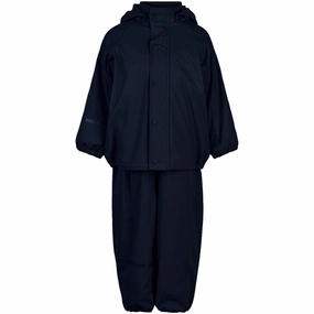 Iconic Brand CeLaVi Rain Set Solid Fleece Navy Grandiose
