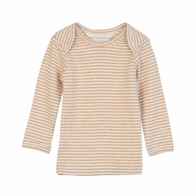 Iconic Serendipity Desert/Offwhite Rib Baby Tee Stripe Bluse Perfection