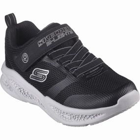 Iconic Skechers Boys Skechers Meteor-Lights Sneakers Black Grey Valuable